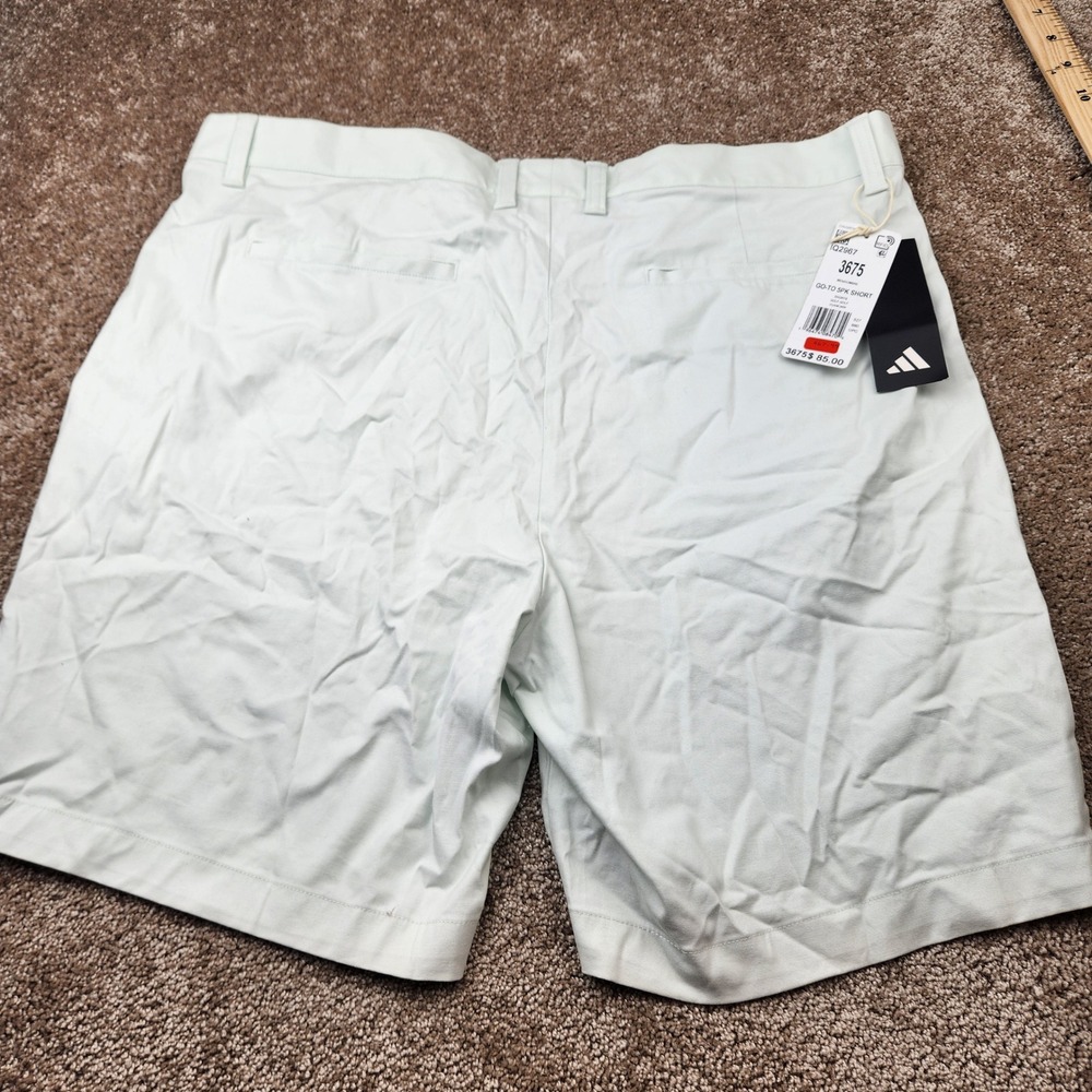 Adidas Mens Go-To 5PK Golf Shorts Crystal Jade Green IQ2967 Size 36 NEW